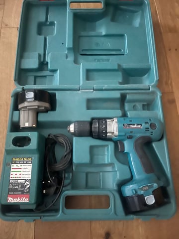 Makita Cordless Combi Drill with Batteries, Charger, and