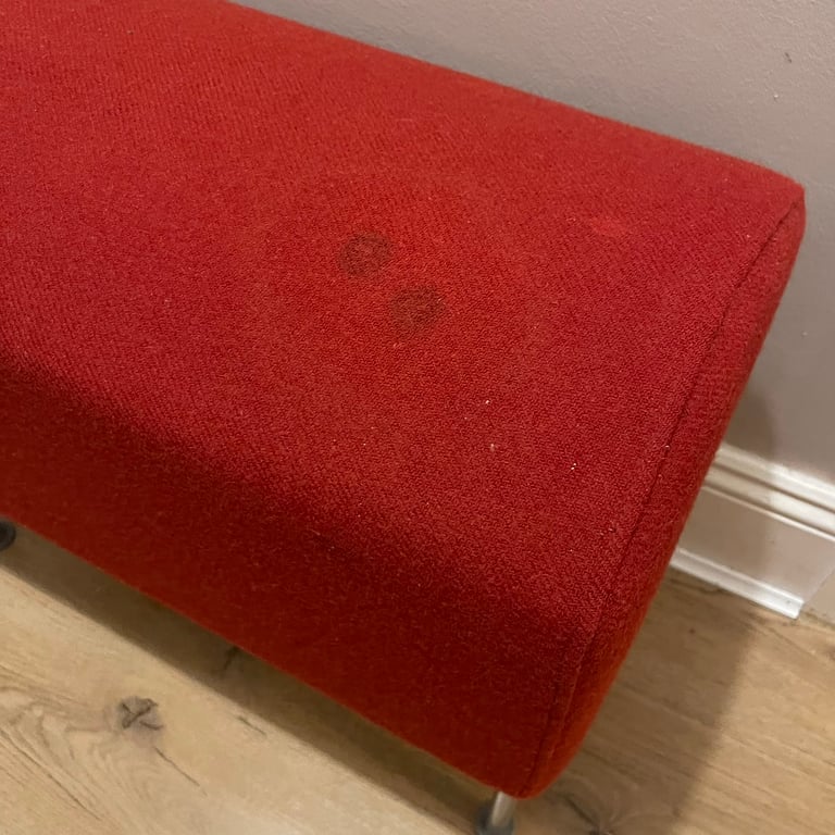 IKEA Pastill Wool Ottoman/ Postmodern Bench/ Vintage Ikea Upholstered
