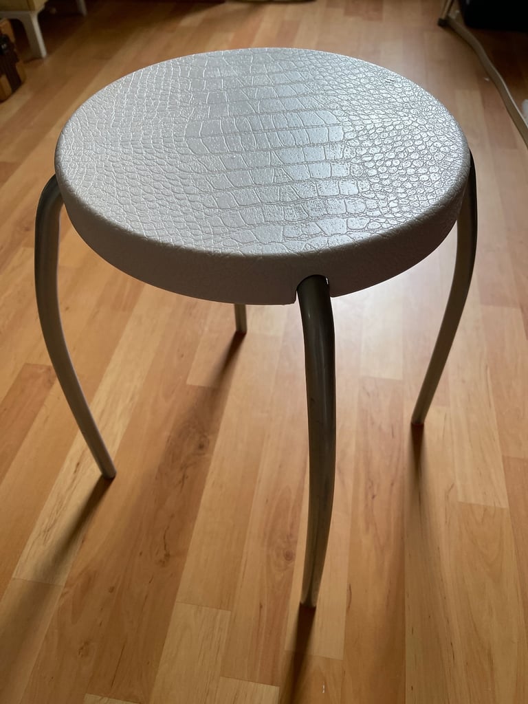 image for IKEA low stool with metal legs FREE