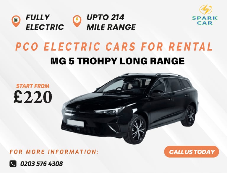 PCO PHEV/Hybrid/ELECTRIC Car Hire Rental London in Worcester Park