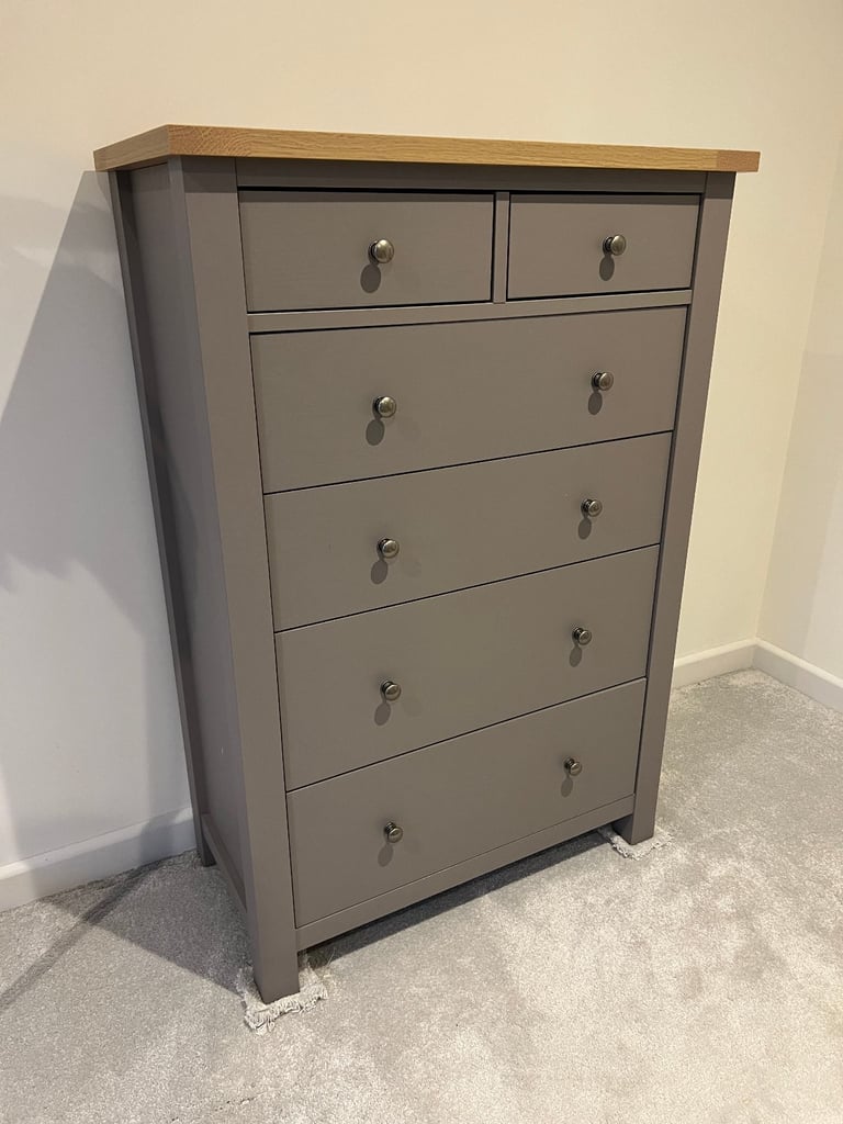 image for Chest of drawers wood grey Next Malvern
