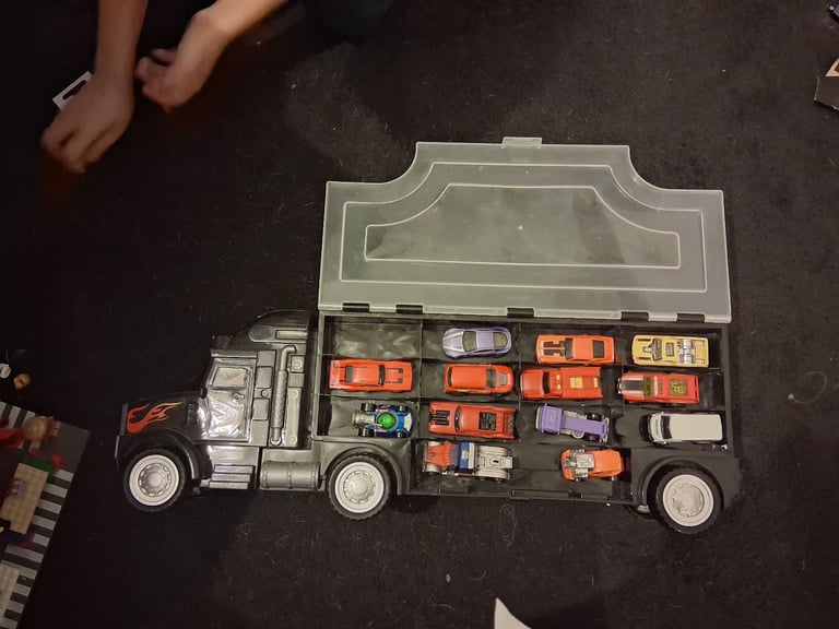 image for Toy car with truck storage 