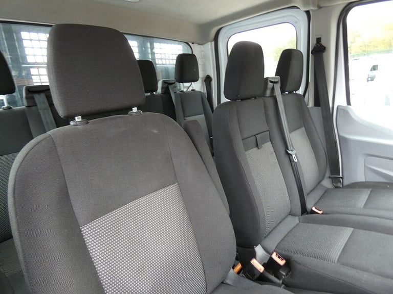 2017 17 FORD TRANSIT DOUBLE CAB TIPPER 81K 7 SEATER LOOK