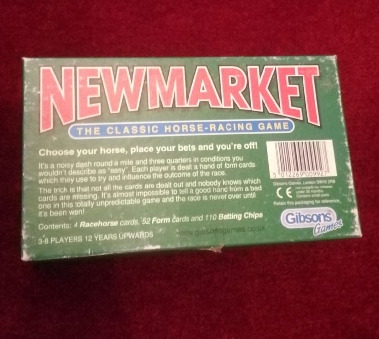 Newmarket The Classic Horse Racing Game Gibsons Games Complete
