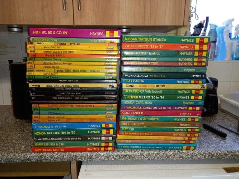 box of car /van manual's    