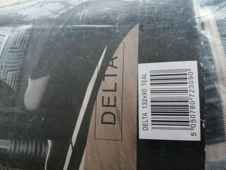 BNIB Teal curtains 132in x90 inch Delta Harry Corry 