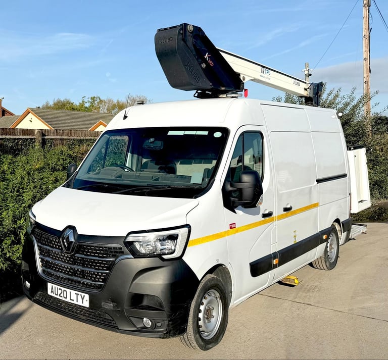 2020 RENAULT MASTER 35 ACCESS PLATFORM CHERRY KLUBB K38P EURO6 3.5T 48,000 MILES