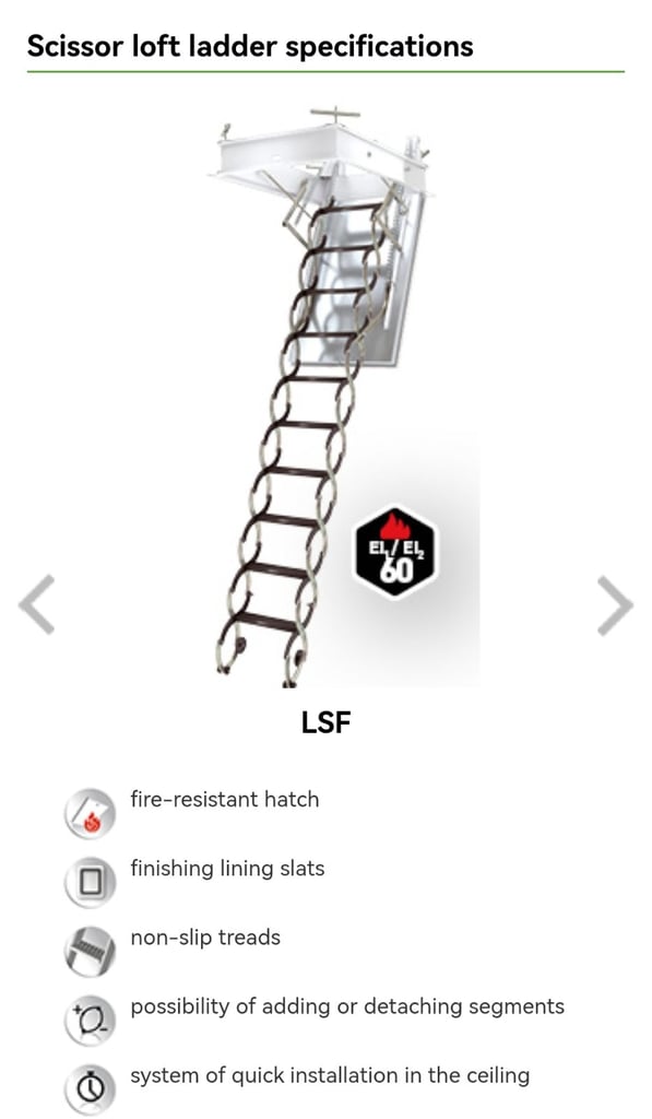 Fakro scissor loft ladder 