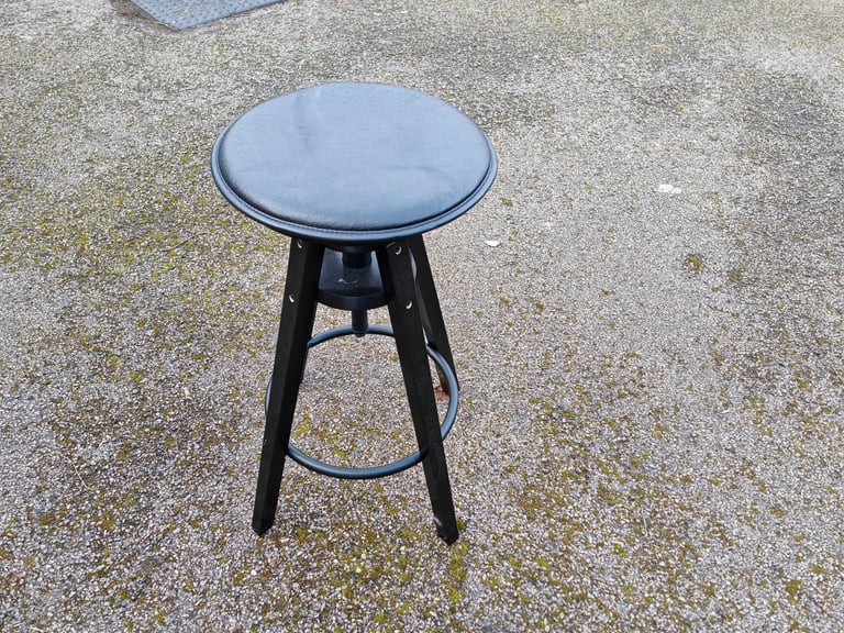 2 IKEA Dalfred Height Adjustable Bar Stools with Seat Cushions FREE DELIVERY 039