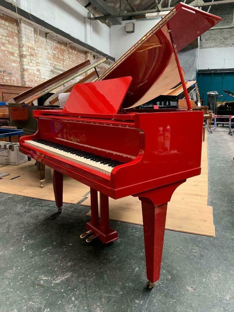 Red Baby Grand piano |Belfast Pianos |free Delivery| Hopkinson