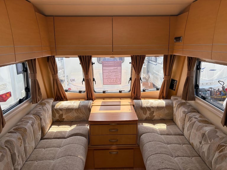 BAILEY OLYMPUS 525- 5 BERTH CARAVAN,DOUBLE DINETTE + MOTORMOVER
