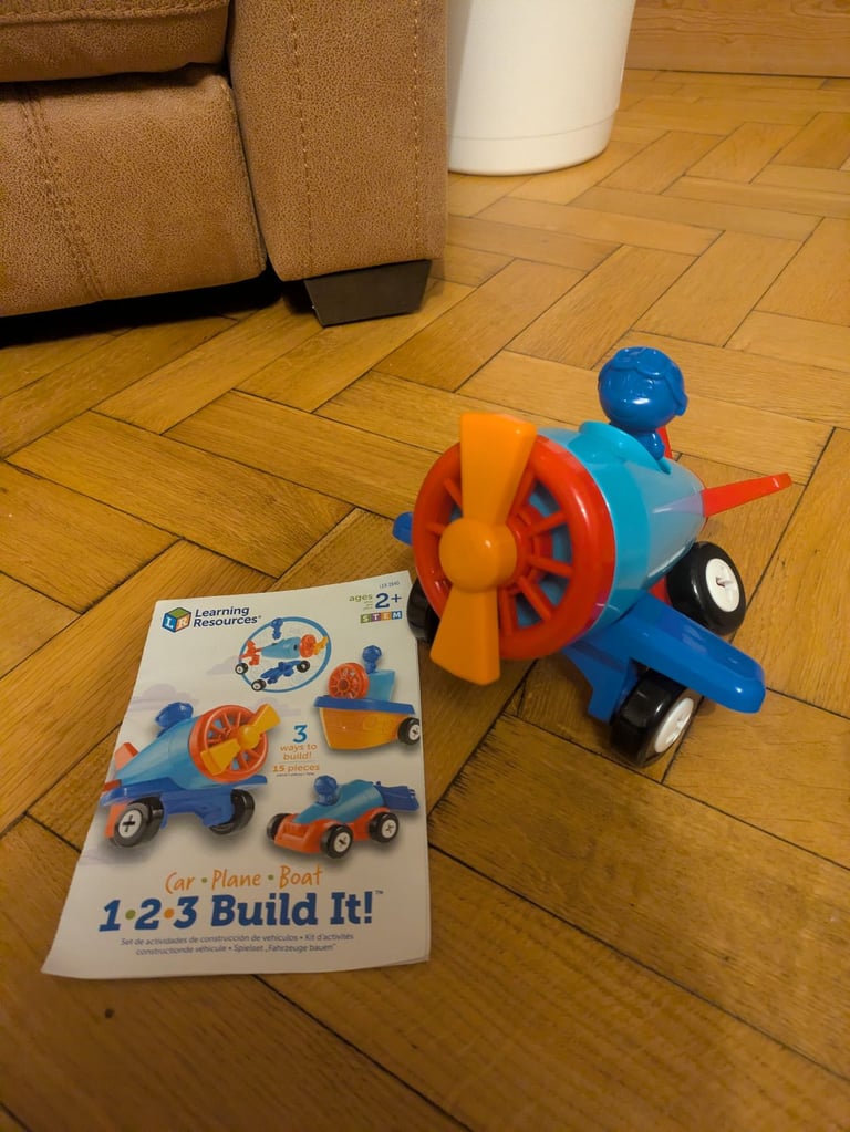 image for Learning Resources 1 2 3 Build It! Car, Plane and Boat