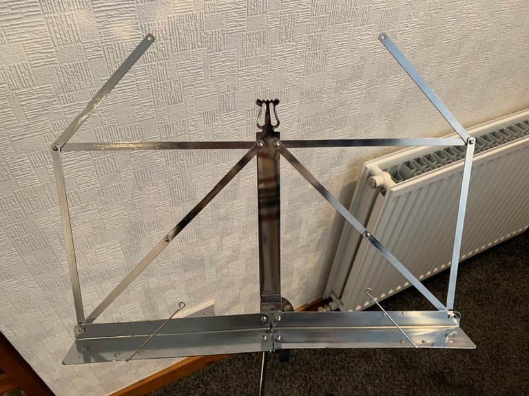 Music sheet stand and guitar foot rest 