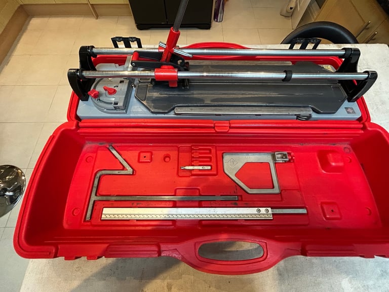 PROFESSIONAL RUBI TILE CUTTERS AND WHEELED TOOL BOX