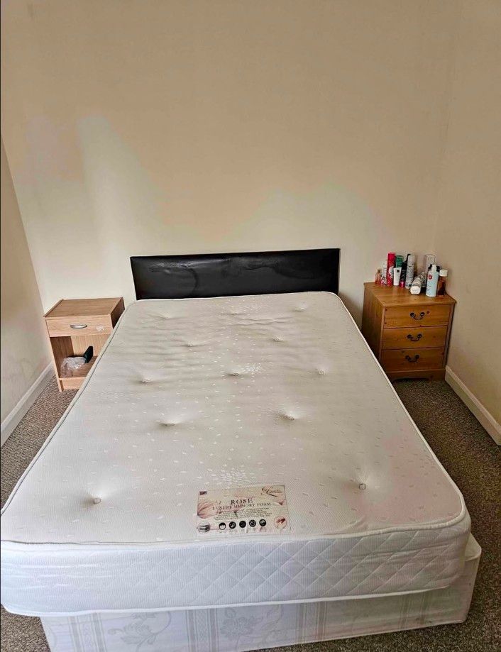 image for Double bed with mattress for £130