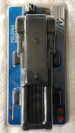 image for BIKE LOCK WITH HOLSTER FOLDING COMPACT STEEL LINKS BNIB