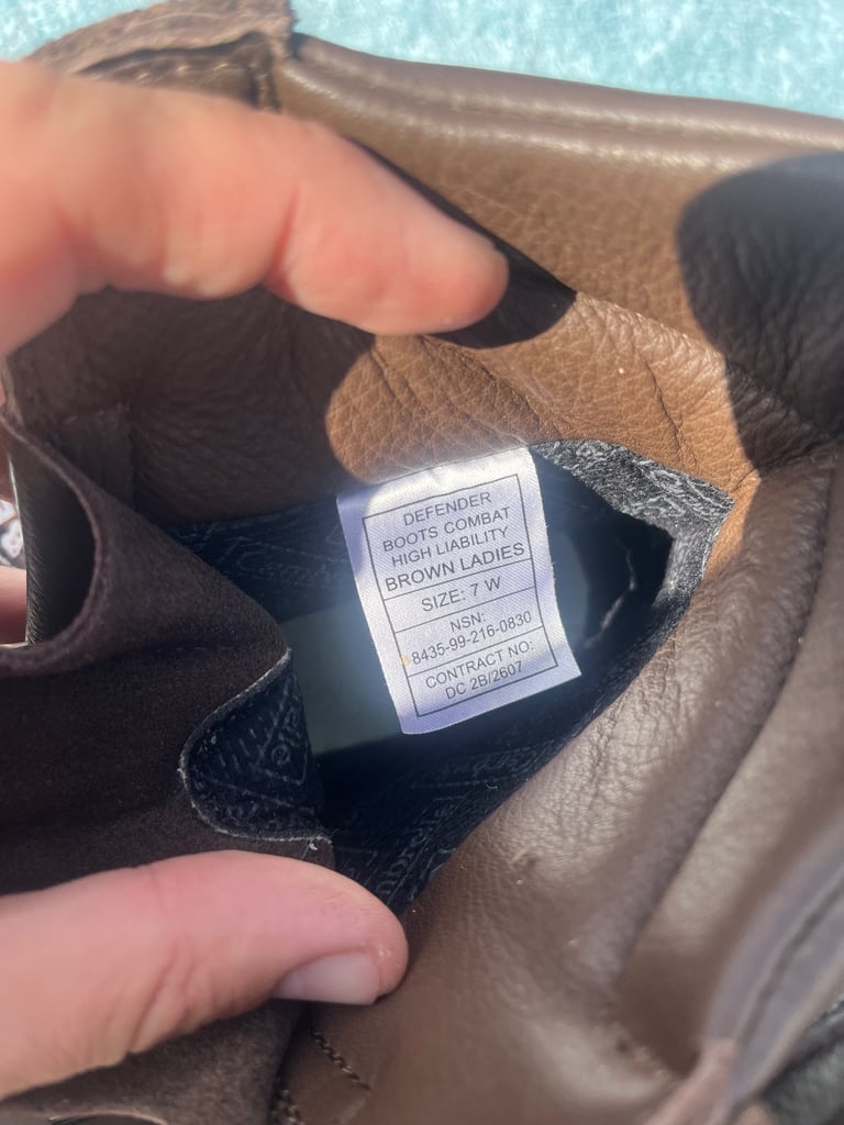 ALTBERG DEFENDER BOOTS COMBAT HIGH LIABILITY BROWN LADIES size 7