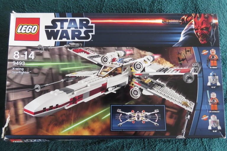 LEGO 9493 STAR WARS X-WING STARFIGHTER 100% COMPLETE + BOX + MANUAL