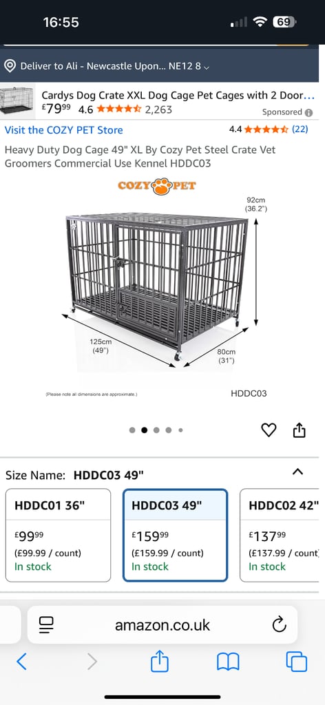 Heavy duty dog crate 