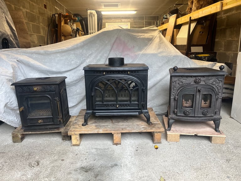 Wood Log Burning Stoves - 3 sizes. Multifuel 