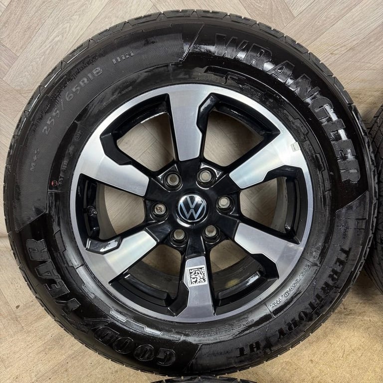 18'' GENUINE VW AMAROK 2024 DELIVERY MILES ALLOY WHEELS TYRES ALLOYS RANGER 6X139.7