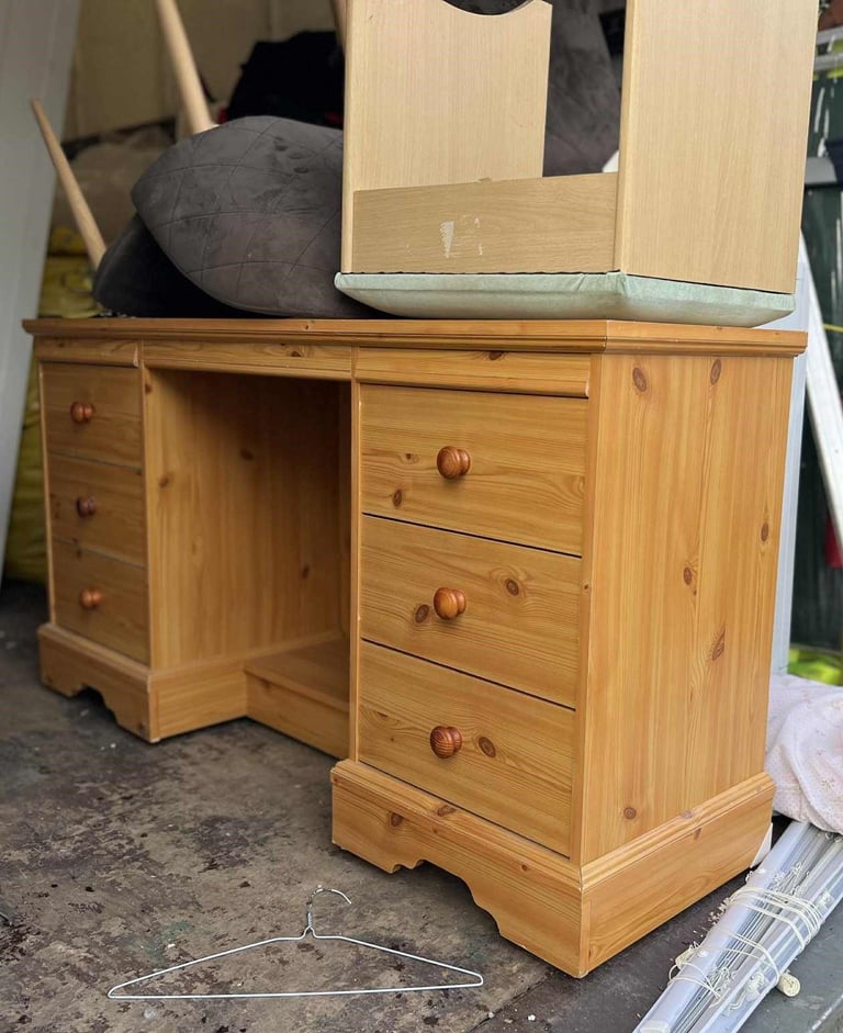 image for 6 DRAW DRESSER & STOOL  PAY FOR DELIVERY OR COLLECTION