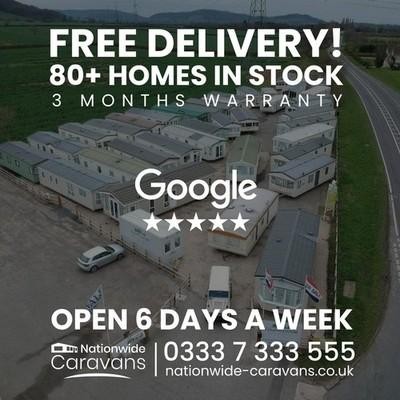 Nationwide Cottage 38ft x 13ft, 2 Bedroom Lodge