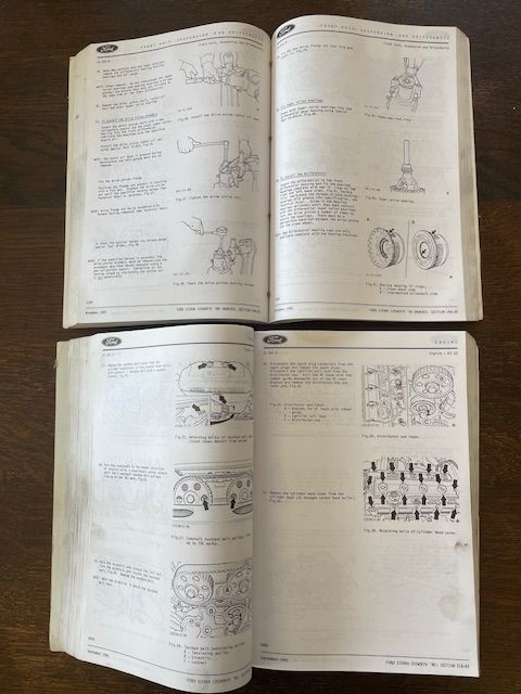 FORD SIERRA RS COSWORTH Workshop Manuals - Volume 1 & II 
