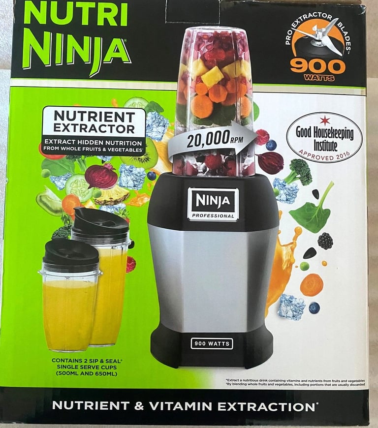 image for Ninja Nutri Pro Blender & Smoothie Maker 900 Watts - Excellent Condition!