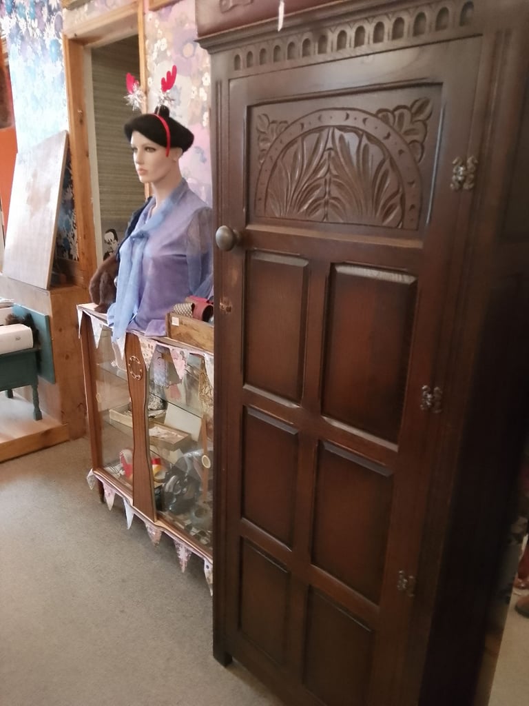image for Vintage Linen Cupboard repurposed from small wardrobe.