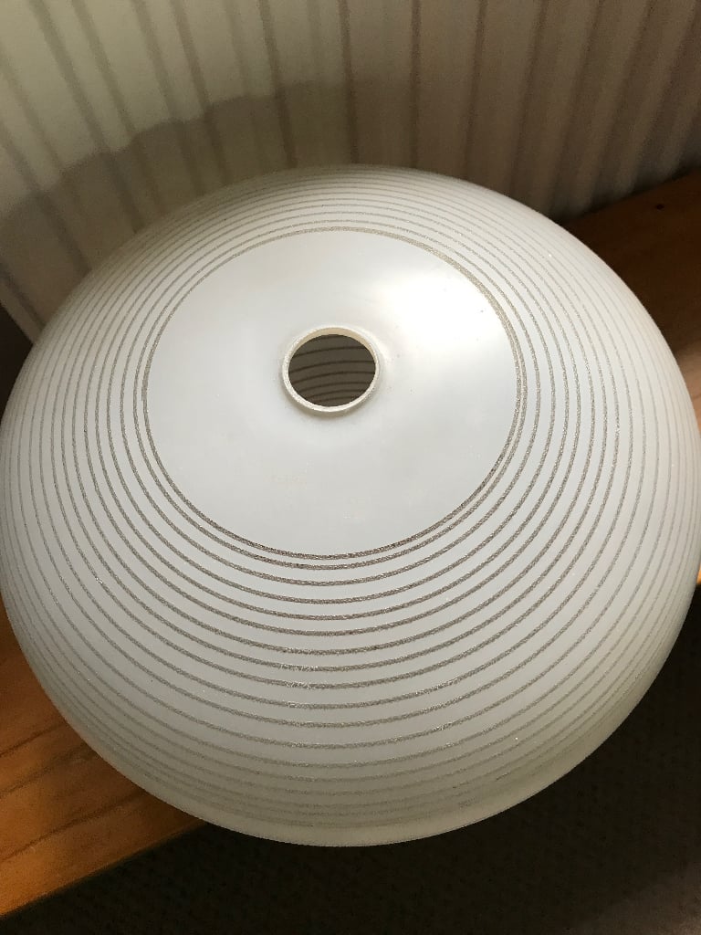 Large Vintage Glass Lampshade
