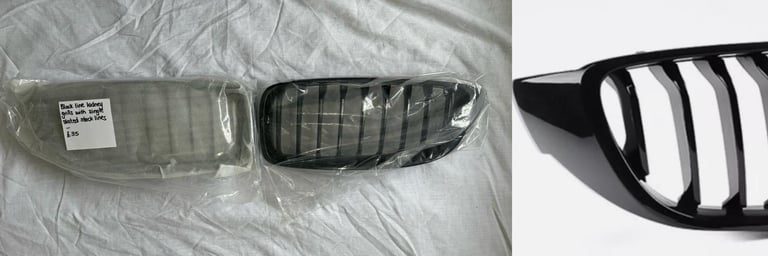 Black line kidney grills with single slated stock lines - £35