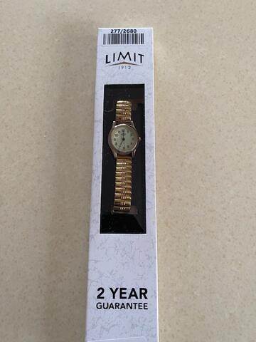 Limit Ladies Glow Dial Gold Plated Expander Watch