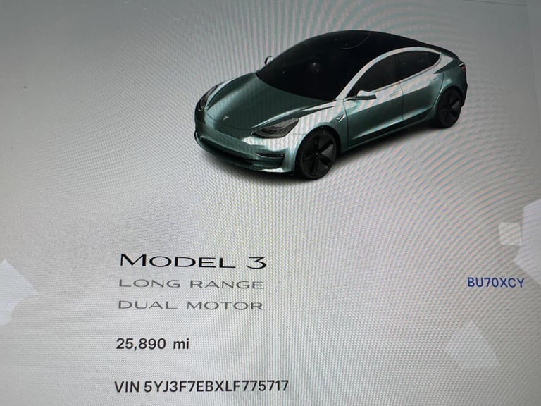 2020 Tesla Model 3 Long Range AWD 4dr Auto SALOON ELECTRIC Automatic