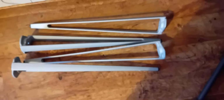 4 X Ikea hairpin grey metal table/desk legs