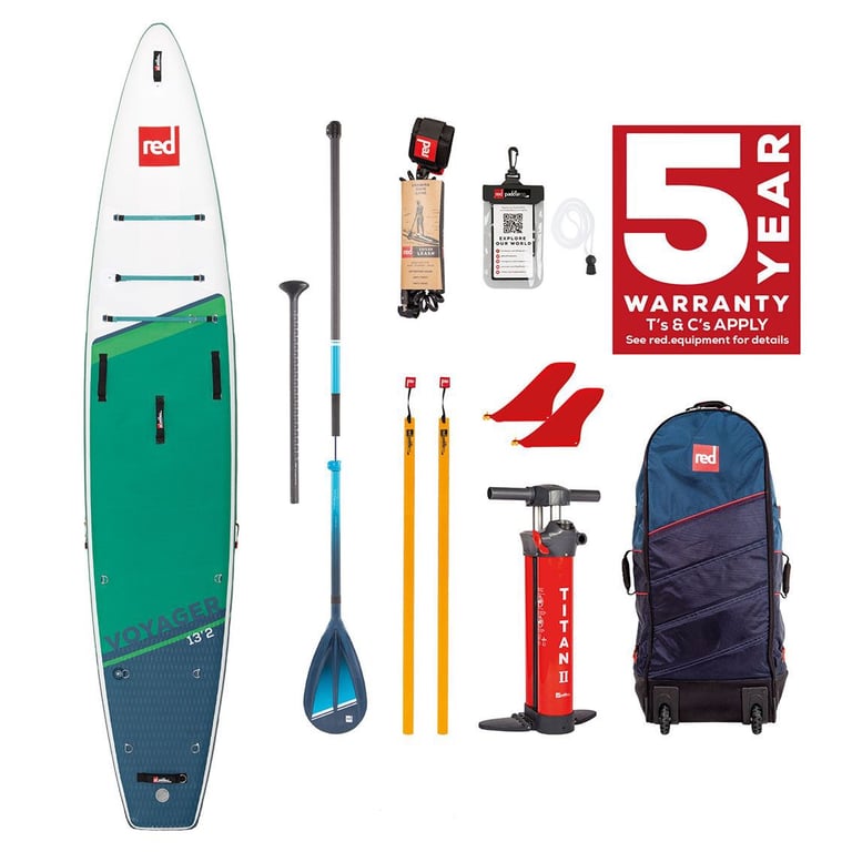 Red Paddle Co 13'2" Voyager Plus 2022 Paddleboard & Carbonfiber paddle