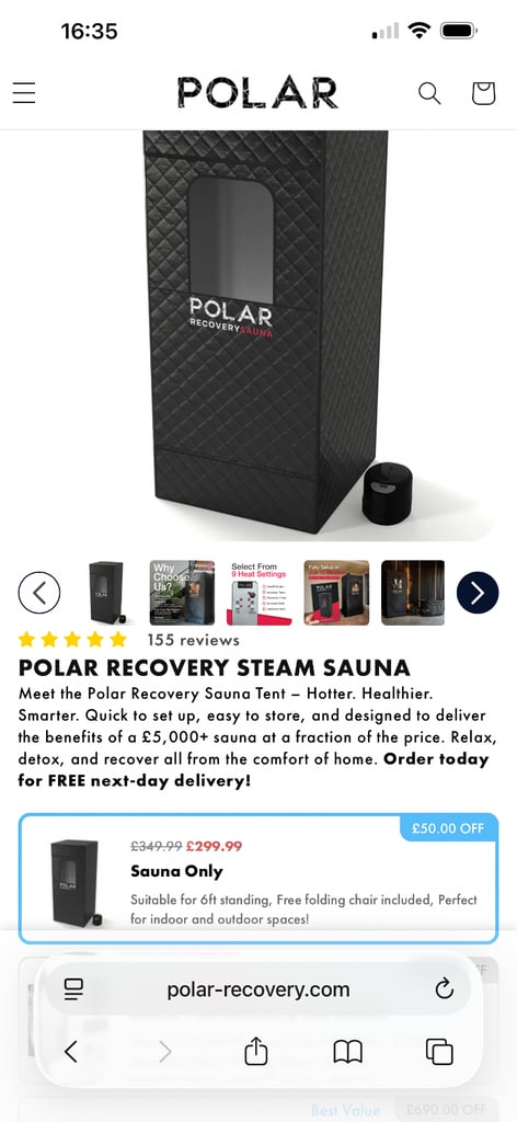 Polar Recovery Sauna Tent
