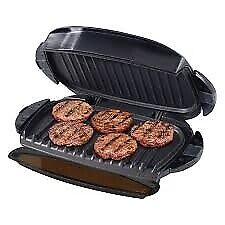Used George Foreman  5-Burger Grill with Removable Plates