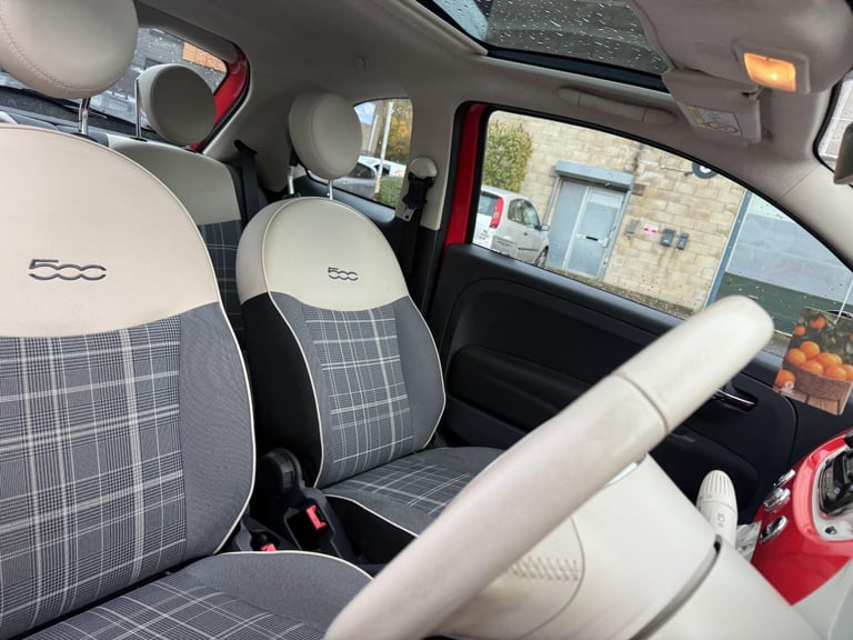2016 Fiat 500 1.2 Lounge Euro 6 (s/s) 3dr HATCHBACK Petrol Manual
