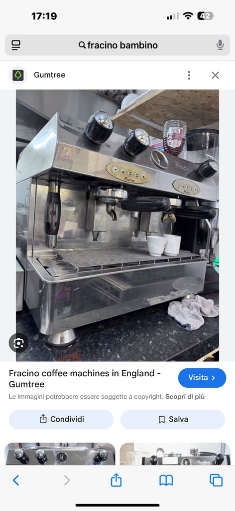 image for Fracino Bambino coffee machine