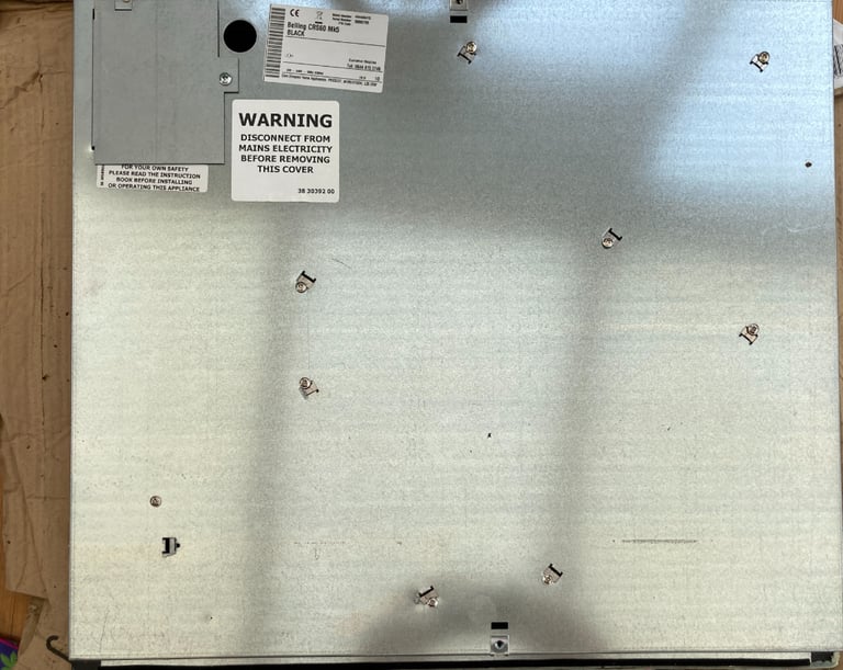 Belling CRS60 Mk5 Black Ceramic Electric Hob stove