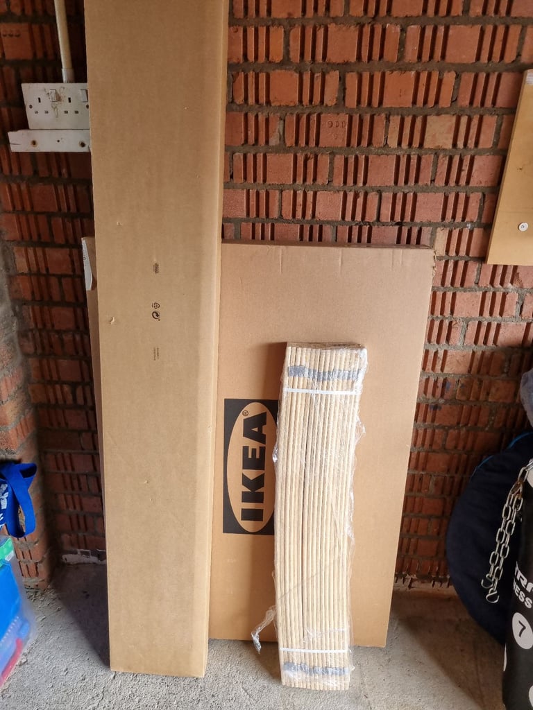 image for Ikea Malm single bed white oak. Still in box.