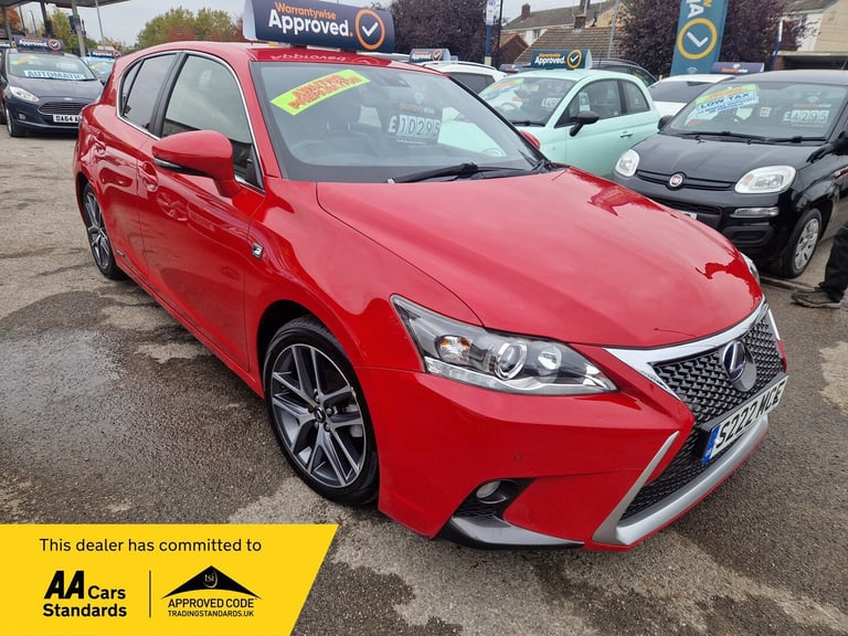 2014 Lexus CT 200h 1.8 F-Sport 5dr CVT Auto HATCHBACK Petrol/Electric Hybrid Automatic