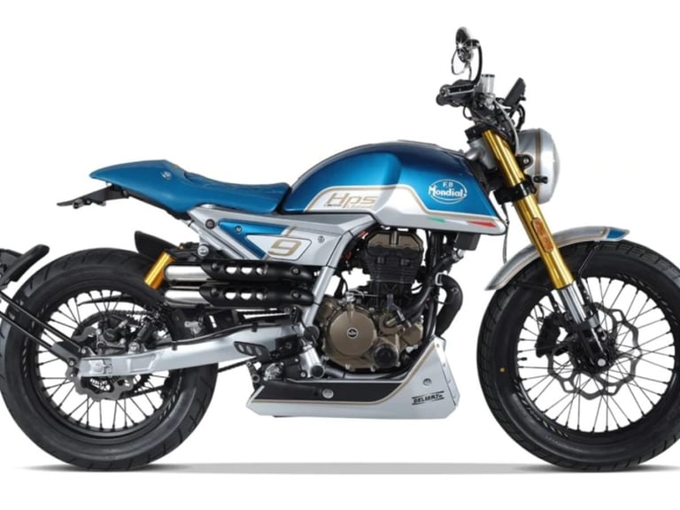 Mondial HPS 125 Ubbiali Edition 2024 Modern Classic Retro Cafe Racer Motorcyc...
