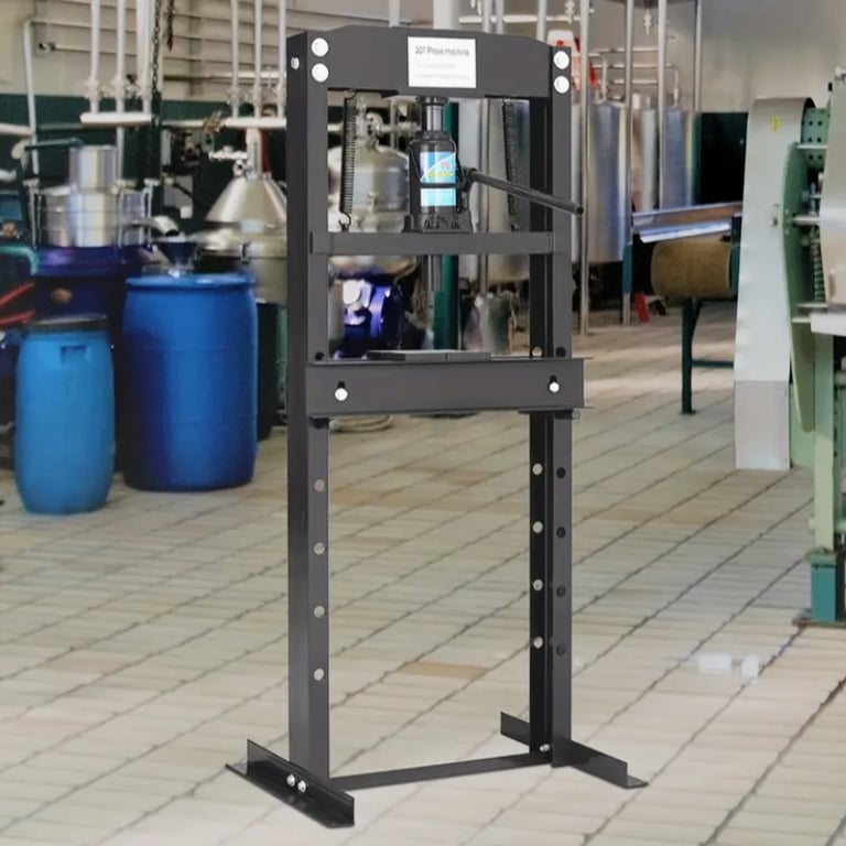 Black 20 Ton Car Repair Tool Set Hydraulic Bench Press Machine 20 Tonne 