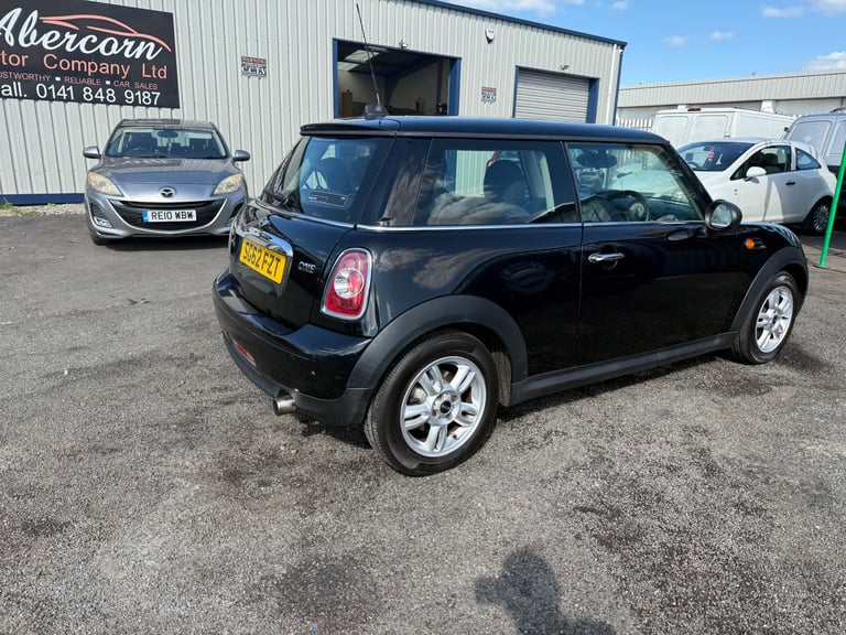 2012 (62) Mini One 1.6 Petrol Black with Black/Grey Interior ,1 Previous Owner