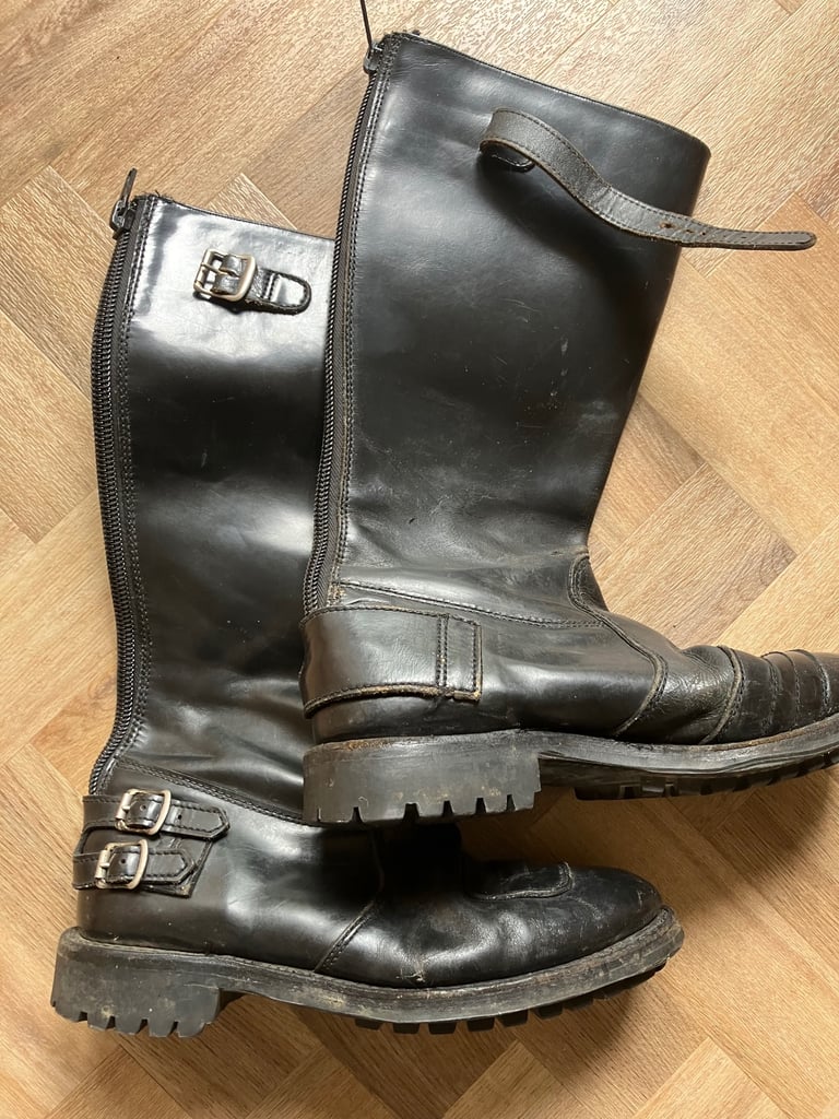 Motorcycle Boots ( police) Vintage 