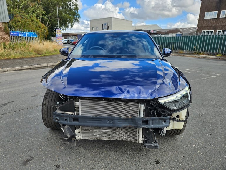 2025 AUDI A1 25 TFSI S Line 5dr S Tronic Auto Blue Damaged Salvage
