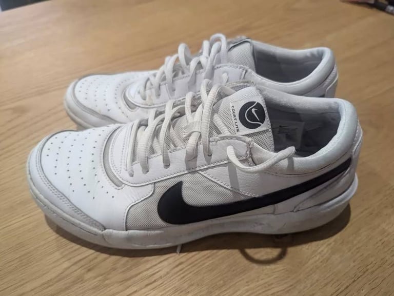 Nike Court Zoom Lite 3 White Trainers Seankers - UK Size 7