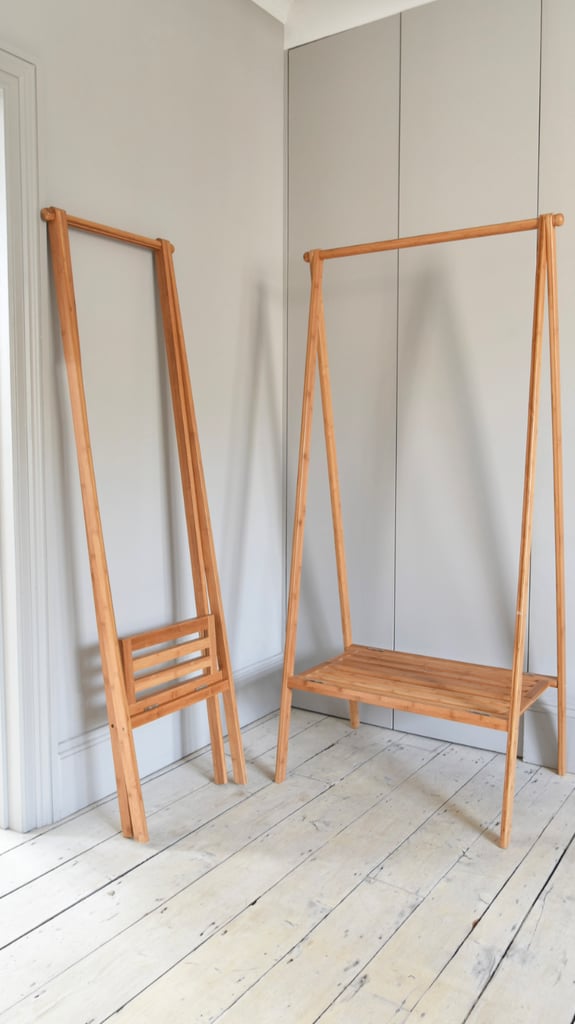 image for Futon company bamboo folding wardrobe